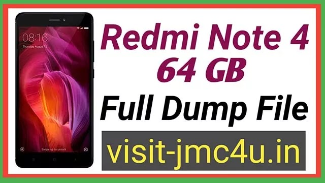 Redmi Note 4 Full Dump File Mi Note 4 Dump File