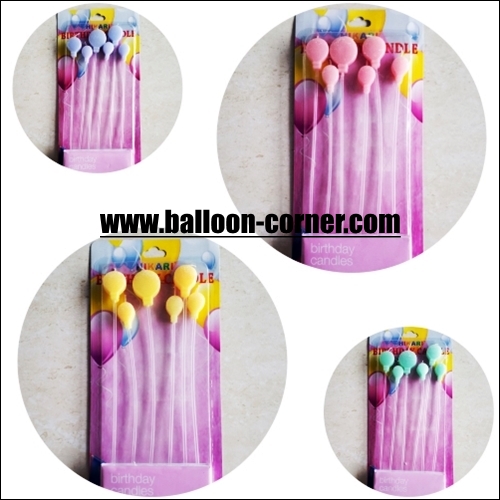 Lilin Ulang Tahun Stik Bentuk Balon (HIKARI)