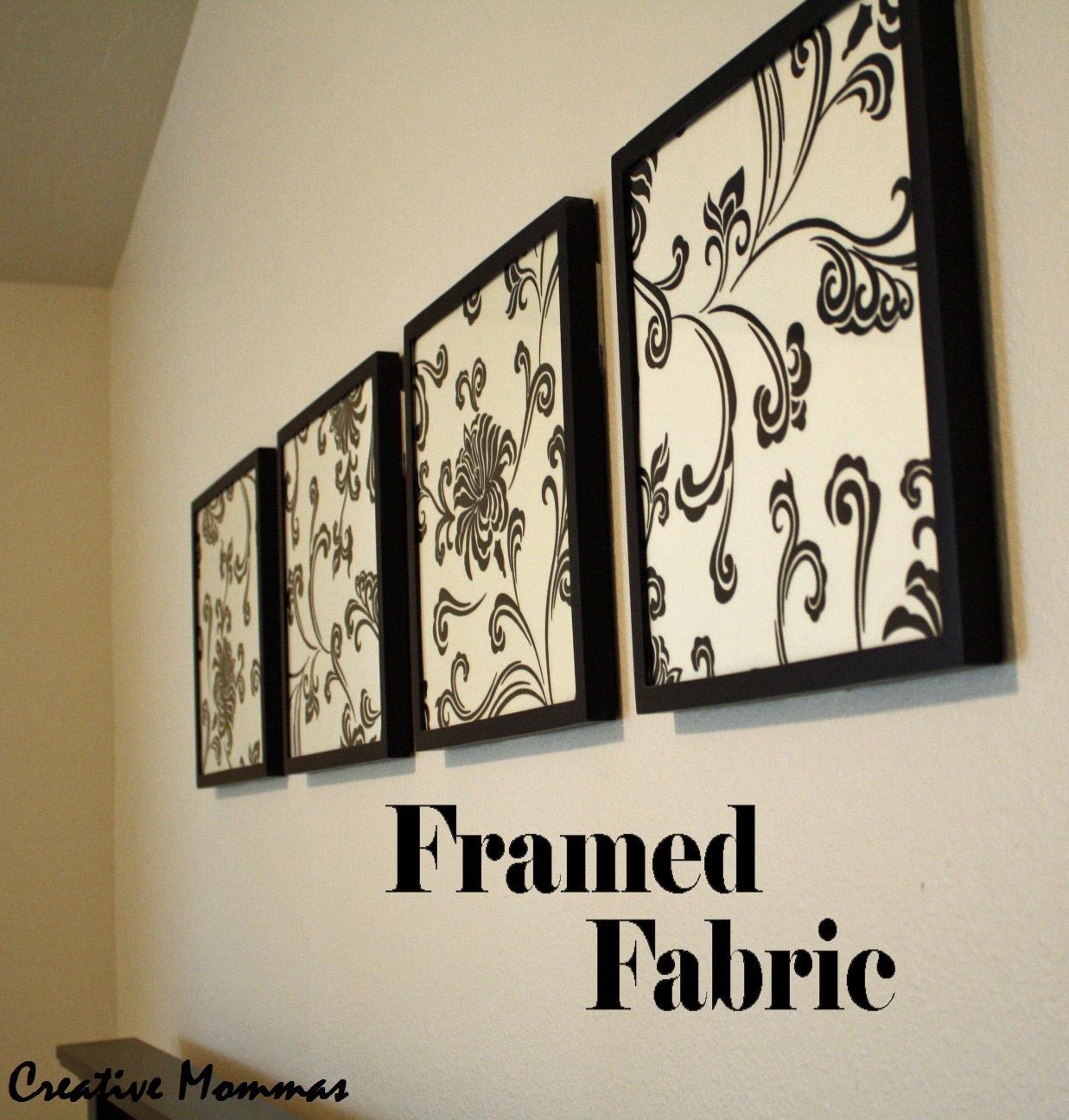 wall decor ideas with frames Framed Fabric Wall Decor | 1237 x 1296