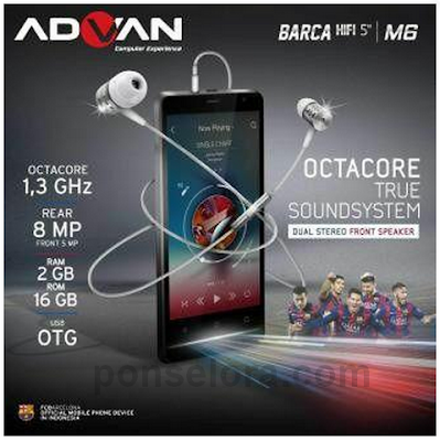 Daftar Harga HP Advan Barca m6