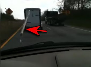 This Woman Almost Filmed Her Own Death When This 2x4 Flew Into Her Windshield