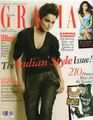 KANGANA RANAUT ON GRAZIA MAG COVER PICTURE