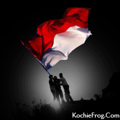 DP BBM Bendera Indonesia Bergerak Merah Putih - Kochie Frog