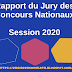 Rapport du Jury des Concours Nationaux Session 2020