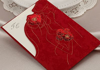 Tarjetas de Boda Blanco y Rojo, parte 5