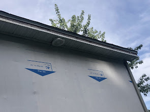 New vinyl soffit install on home addition