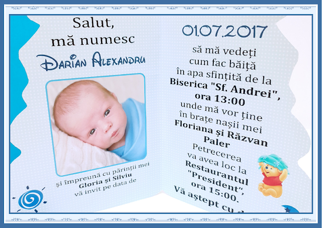 invitatii botez winnie