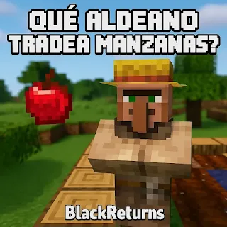 aldeano que tradea manzanas