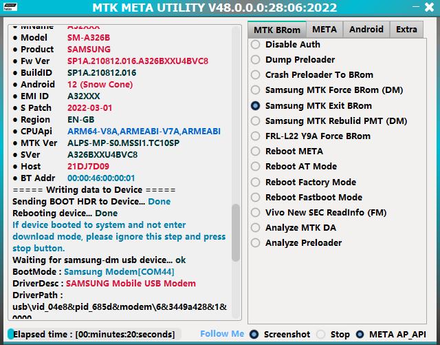 MTK Auth Bypass Tool V48 (MTK META MODE UTILITY) Latest Version Free Download