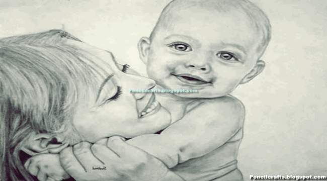 Images Of Mother And Child Relationship Drawings