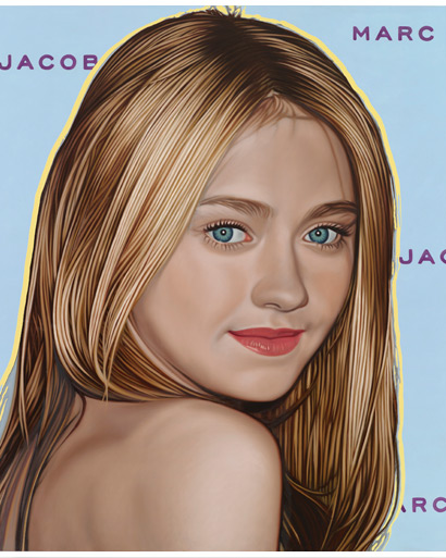 Dakota Fanning 2011 In the handpainted billboard Marc Jacobs has on 