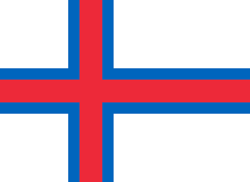 Logo Gambar Bendera Negara Kepulauan Faroe PNG JPG ukuran 800 px