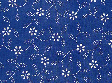 Kekfesto (blue dyed) fabric, Hungarian