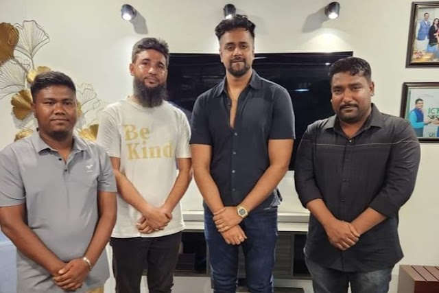অয়ন ওসমান এর সাথে সৌজন্য সাক্ষাৎ করলেন যুবলীগ নেতা সাজন