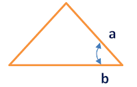 area of triangle given 2 sides and an angle