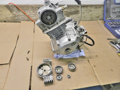 Yamaha YBR 125 complete engine strip down disassembly