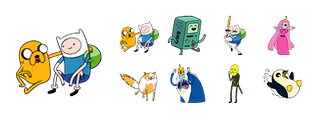 Adventure Time Facebook Stickers