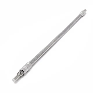 Shaft Extension Screwdriver 1/4 Inch Hex Metal Flexible Bending Bar 400 mm magnetic hown - store