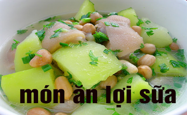 món ăn lợi sữa