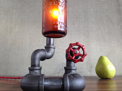 Antique Vintage Beer Bottle Lamp