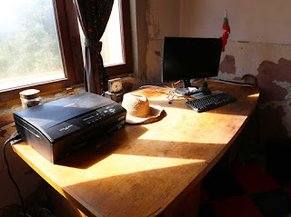 Wooden desk