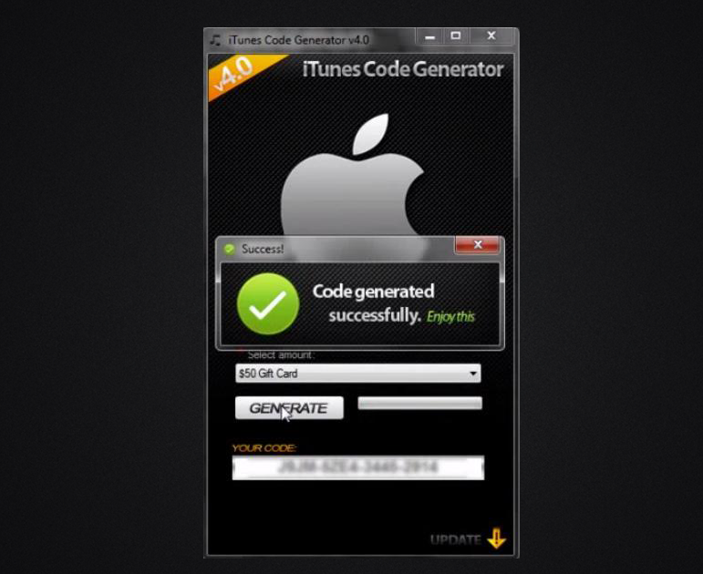 ITunes Gift Card Codes Generator 2013 v4.5 - Game and 