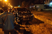 Tabrak Kerbau di Km.2 Jalan Lintas Tebo Bungo, Mobil Innova Milik H  Supadi Rusak Parah