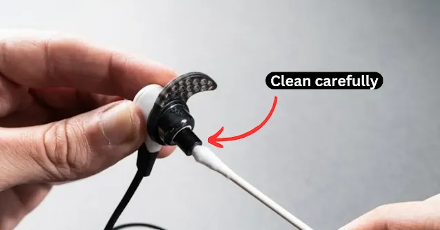 How to remove yellow stains from white earphones