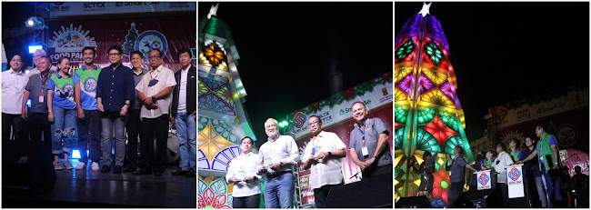 L-R [1] The Subic Bay Metropolitan Authority (SBMA) celebrates its 30th founding anniversary jointly with the City Government of Olongapo and contingents from neighboring towns of the Subic Bay Freeport; [2] Former Chairman and Administrator Roberto Garcia (2nd from right), former Administrator Armand Arreza (2nd from left), and Atty. Marvin Diño (left) on behalf of former Chairman Martin Diño joins SBMA Chairman and Administrator Rolen Paulino (right) in the evening celebration; [3] The 30th SBMA anniversary celebration was highlighted by the lighting of the Christmas tree to officially launch the Yuletide season in the Subic Bay Freeport.