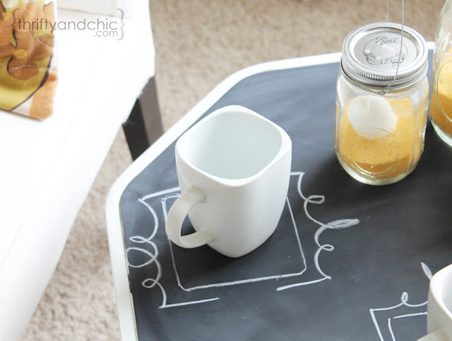 chalkboard table