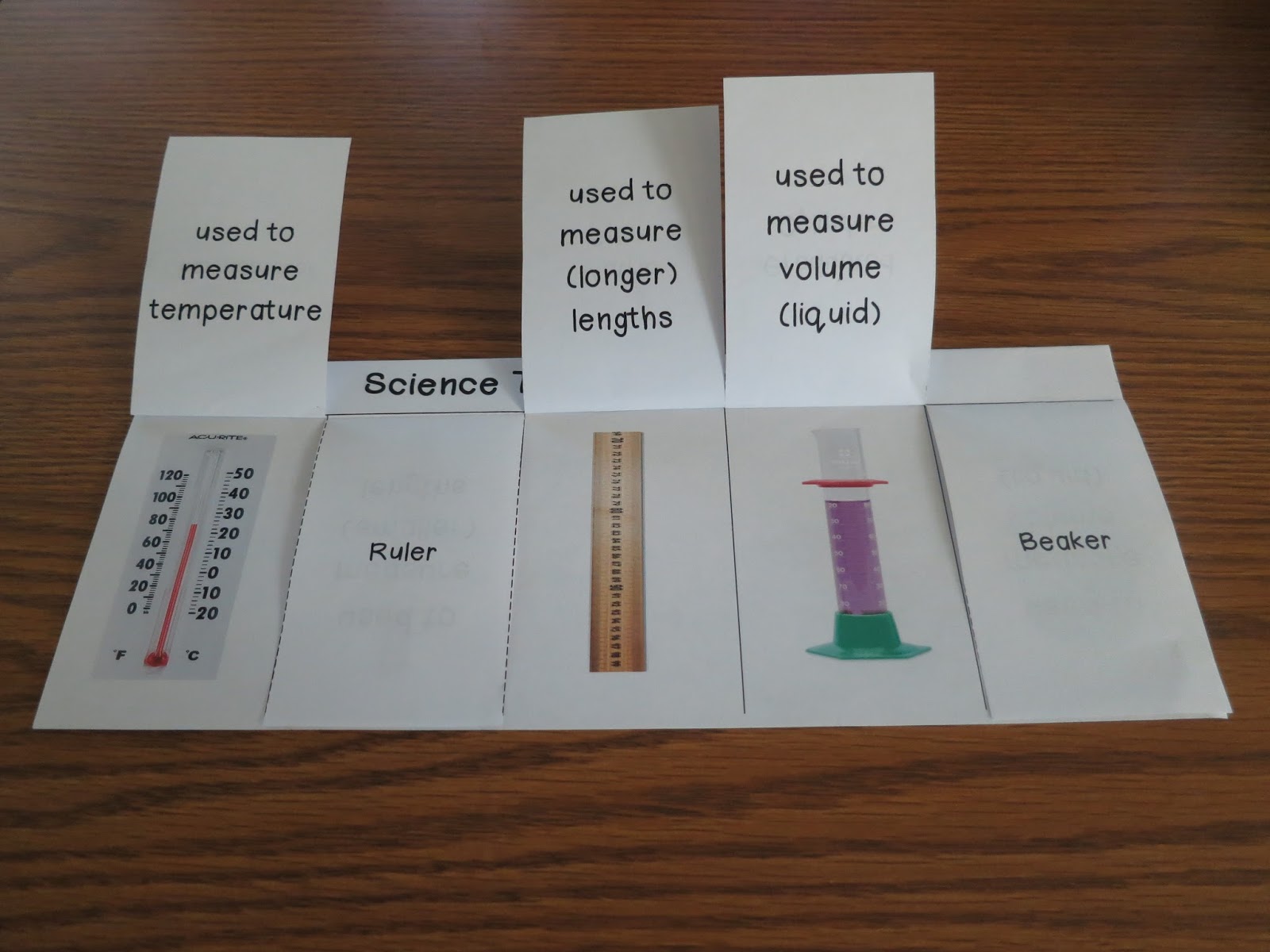 Tearless Teaching: Science Tools Foldable Graphic Organizers