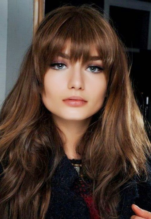 10 Long Hairstyles with Bangs 2015