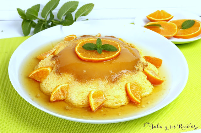 Flan de naranja en olla exprés. Julia y sus recetas