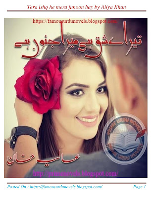 Tera ishq he mera junoon novel pdf by Aliya Khan Complete