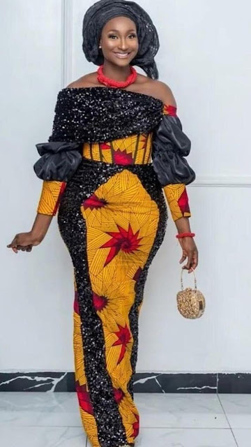 Latest Ankara Long Gown Styles For Traditional Marriage 2022.