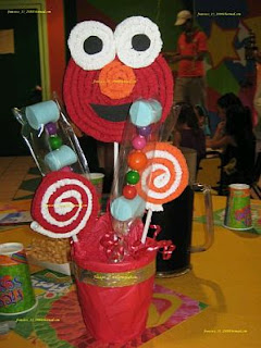 Elmo decoration centerpieces for children parties