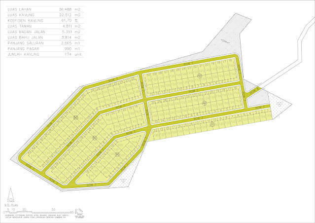 gambar site plan kavling