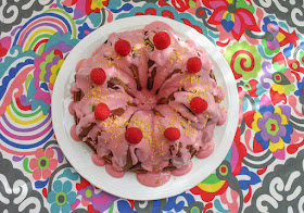 Food Lust People Love: Layer a tangy lemon batter with a zippy pink raspberry batter and give them a swirl to create this lemon raspberry marble Bundt cake. The crumb is light buttery. The lemon raspberry glaze adds even more tart sweetness, or just sprinkle with a little powdered sugar to serve.