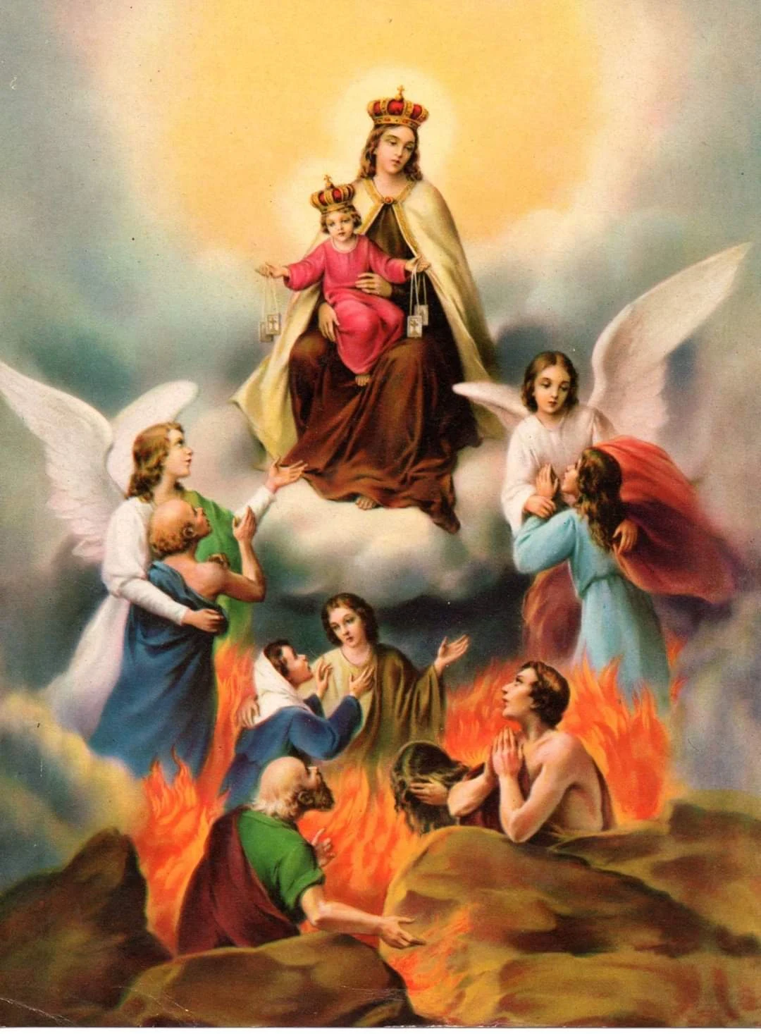 Oración a la Virgen del Carmen del Monte Carmelo por las Almas del purgatorio