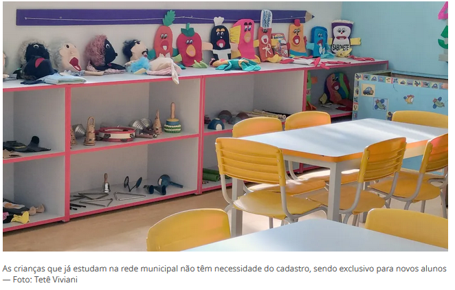 Cadastramento escolar da educação infantil para 2023 é iniciado em Barbacena