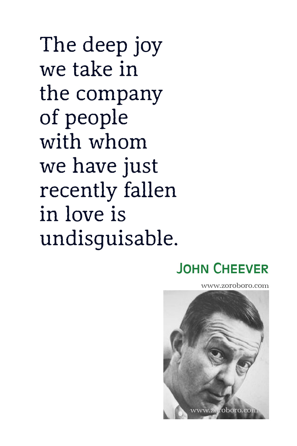 John Cheever Quotes, John Cheever The Stories of John Cheever, John Cheever The Swimmer, John Cheever Short Stories, John Cheever.