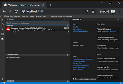 vscode-java(Language Support for Java(TM) by RedHat) が有効になっている