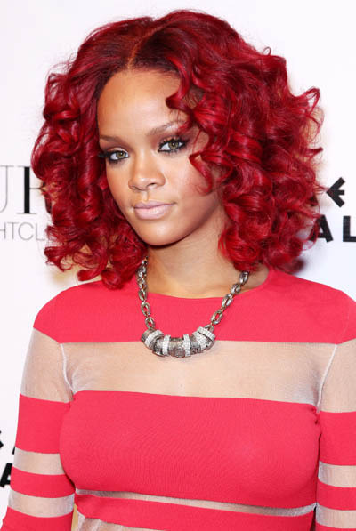 Rihanna Red Hairstyles