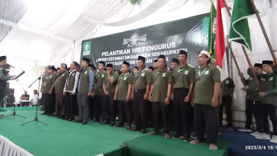  Pj Bupati Apriyadi Hadiri Pelantikan Peng­ur­us LPBHNU Muba Bagian Timur