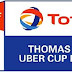 Skuat Tim Piala Thomas 2016