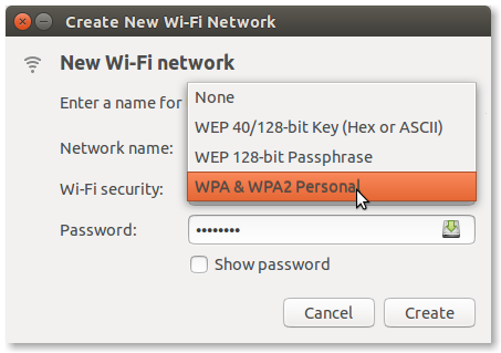 how to create wifi hotspot on ubuntu