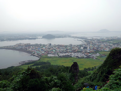 Amazing view from Seongsan Ilchulbong Peak, Jeju Island