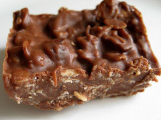 Oatmeal Chocolate Peanut Butter No-Bake Candy Bars 