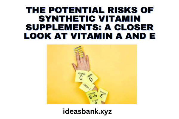 What are the risks of vitamin E supplements?