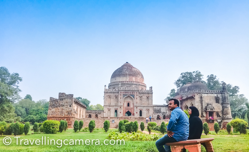 For people in search of greenery in Delhi, Lodhi Gardens offer trees of a wide variety and velvety carpet-like lawns. For people in search of birds butterflies, there are 100s of species that can be spotted in Lodhi Garden of Delhi. For health-freaks, there's an open gym and walking tracks. For people in search of history and architecture, there are four structures from the time of the Lodhis. For couple looking for some us-time, there is plenty on offer. Even for kids there are options of entertainment such as hillocks and swings.